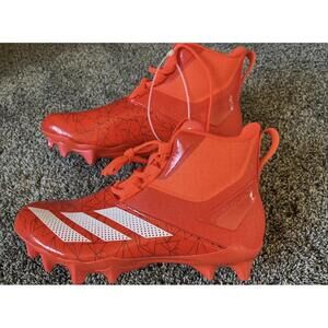 New Mens ADIDAS ADIZERO CHAOS ALL AMERICAN LINEMAN FOOTBALL CLEATS SOLAR RED 9.5